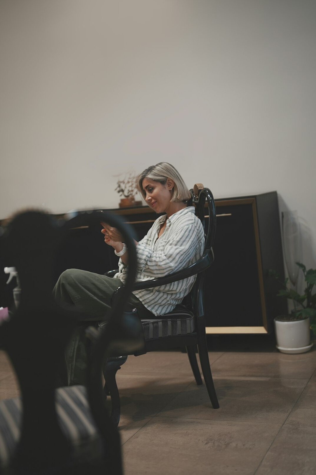 senior woman reading book