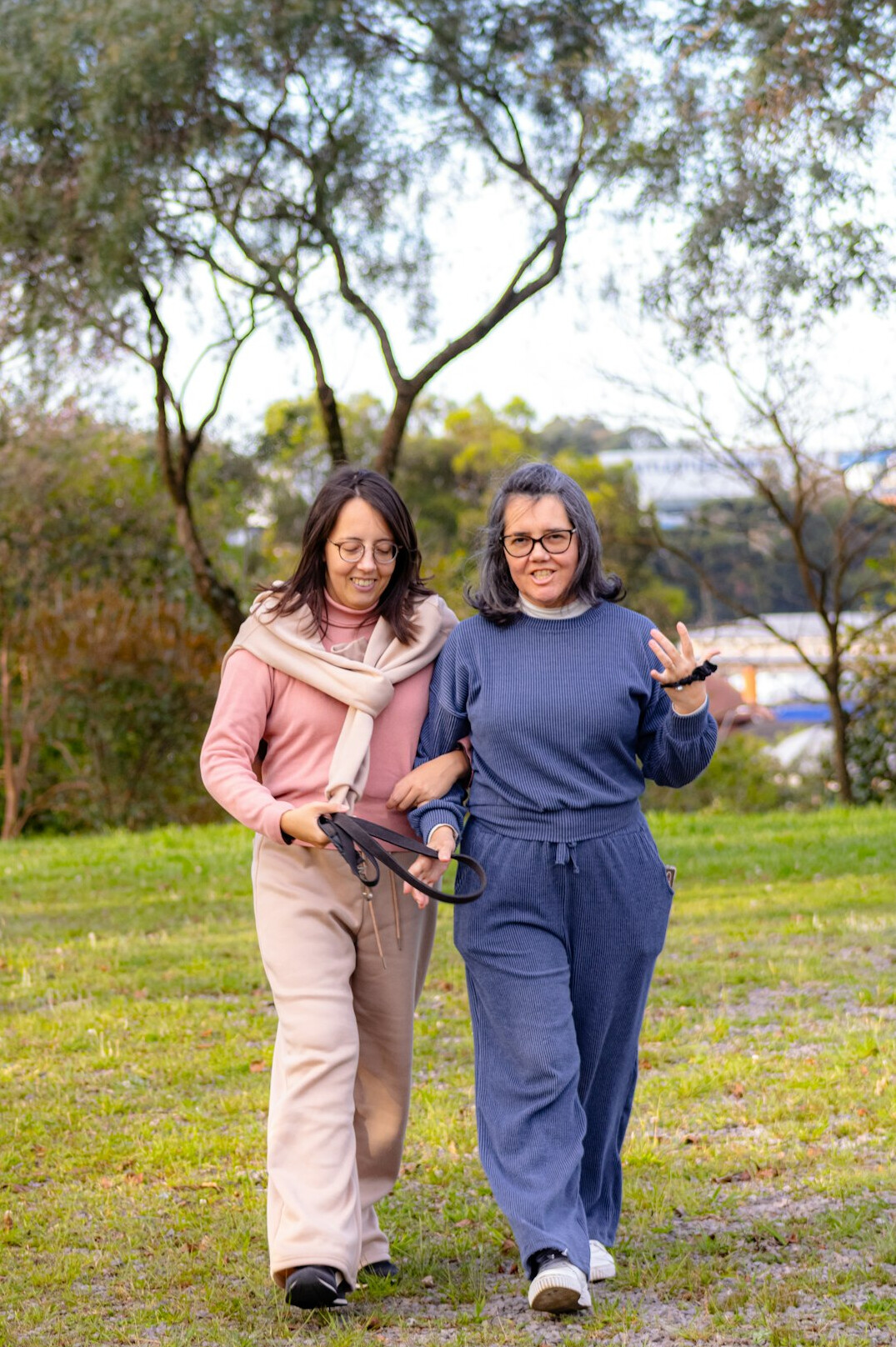 seniors doing gentle exercise outdoors