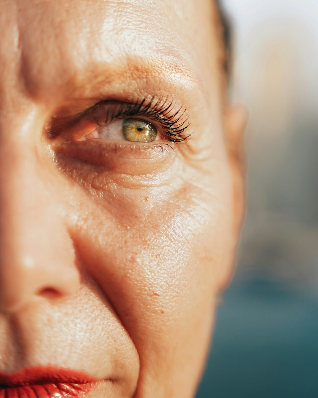 Portrait of a smiling elderly Swiss woman