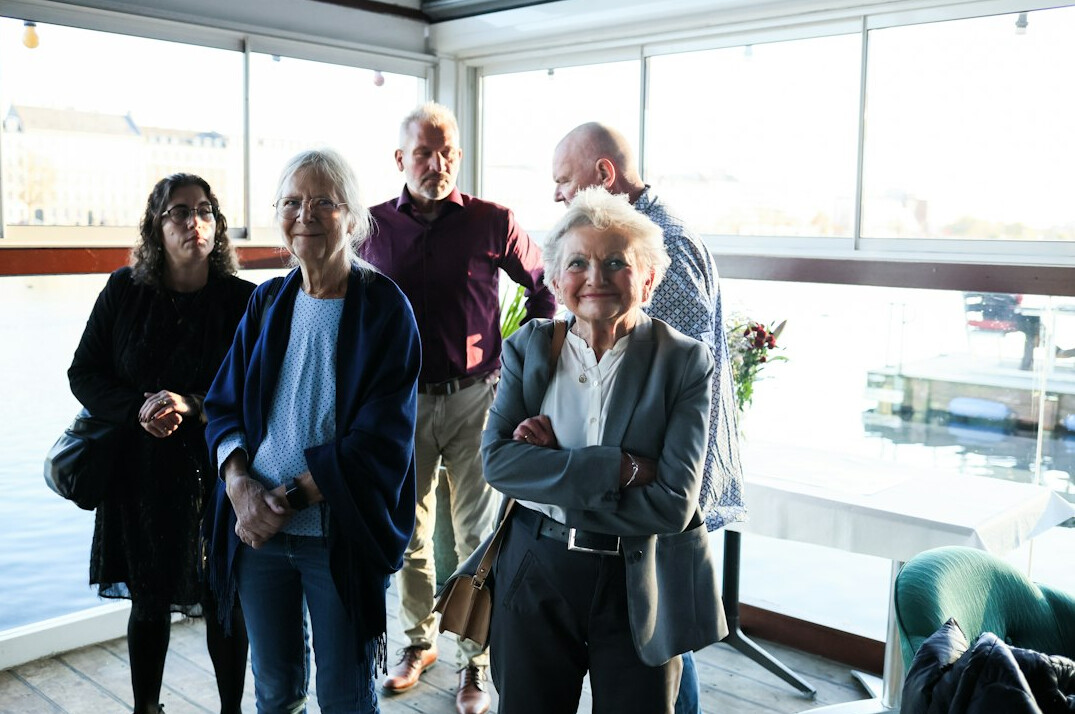 group of seniors laughing together